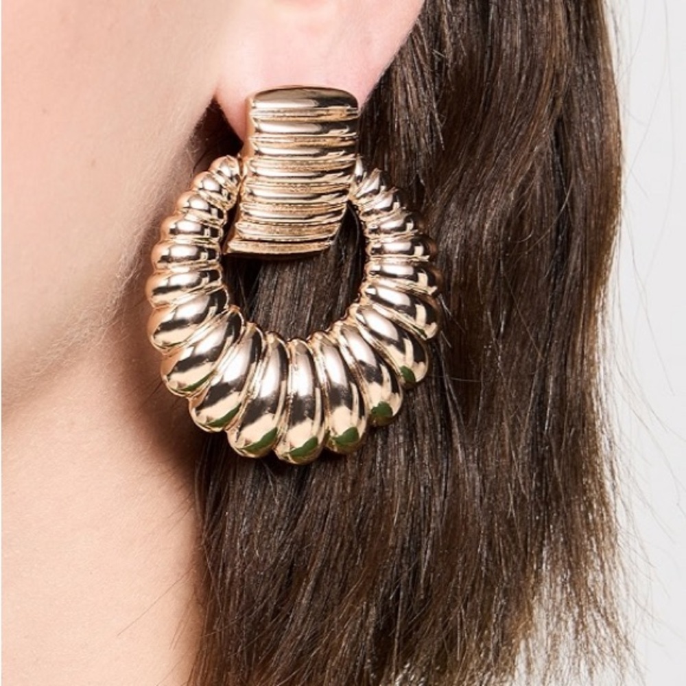 DANNIJO Holden Statement Earrings Gold